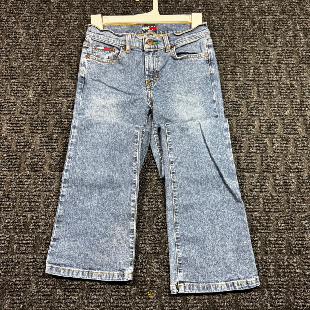 Tommy Jeans Womens Size 1/31 Medium Wash Straight Leg Denim Blue Jeans Vintage